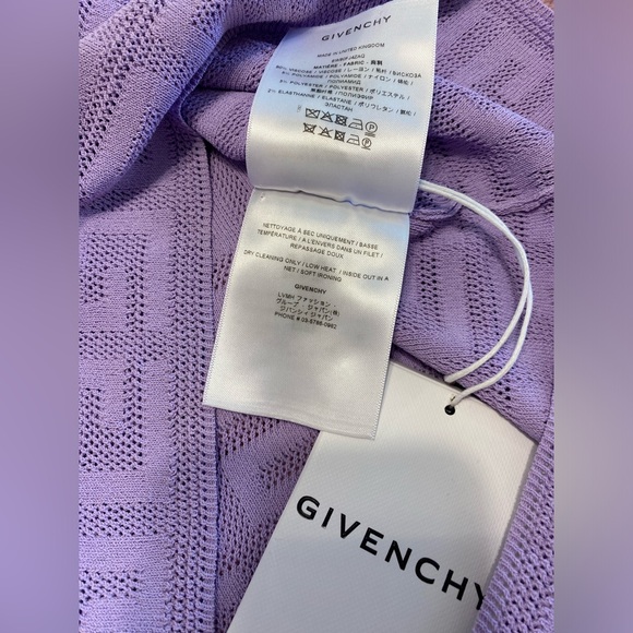 Givenchy 4 G purple Jacquard Monogram short sleeve top - Picture 5 of 11